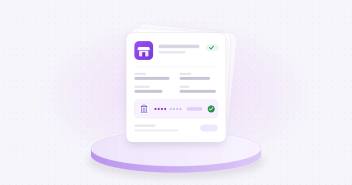 Illustration of a vendor master data record with verified bank details